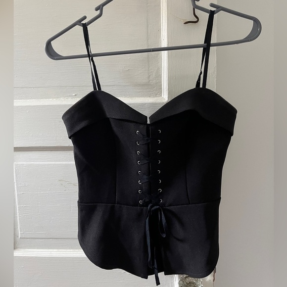 express black corset style tanktop with bow size 0 - Picture 3 of 7